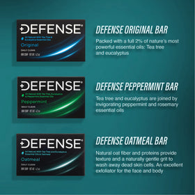 Defense Soap oatmeal bar with tea tree and eucalyptus oils