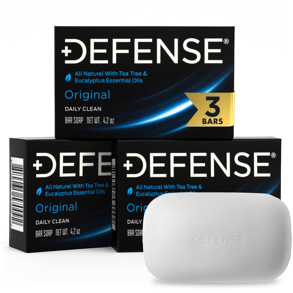 Defense Soap Original Bar Soap 3-Pack front view