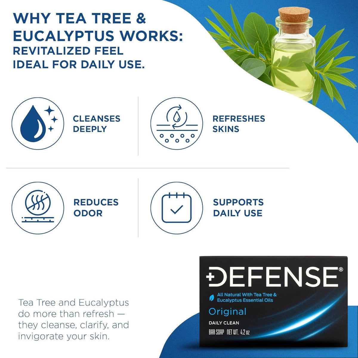 Defense Soap Original Bar Soap bar with natural ingredients