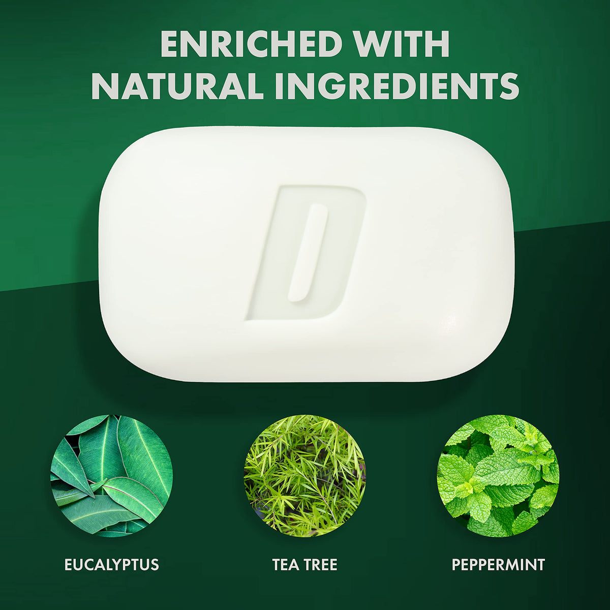 Defense Soap peppermint bar soap close-up with texture