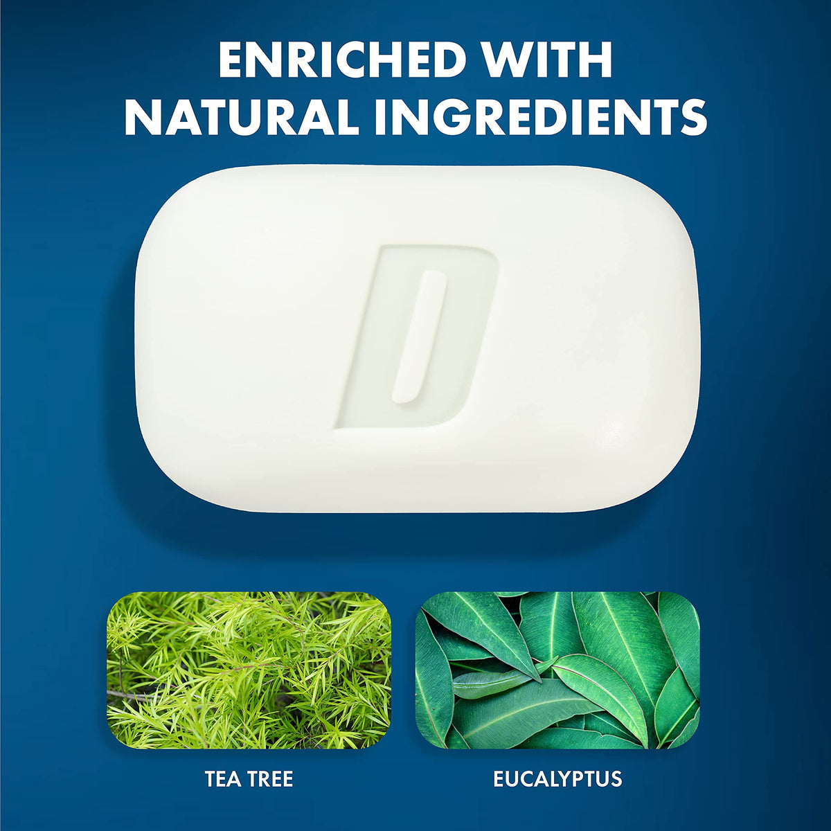 Defense Soap Tea Tree Bar Soap being used in a shower