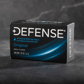 Defense Soap tea tree bar soap with natural oil droplets