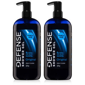 Defense Soap Tea Tree Body Wash 32oz front view with dispensing pump