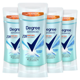 Degree Advanced Antiperspirant Deodorant front view 4 count