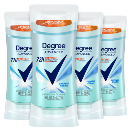 Degree Advanced Antiperspirant Deodorant front view 4 count