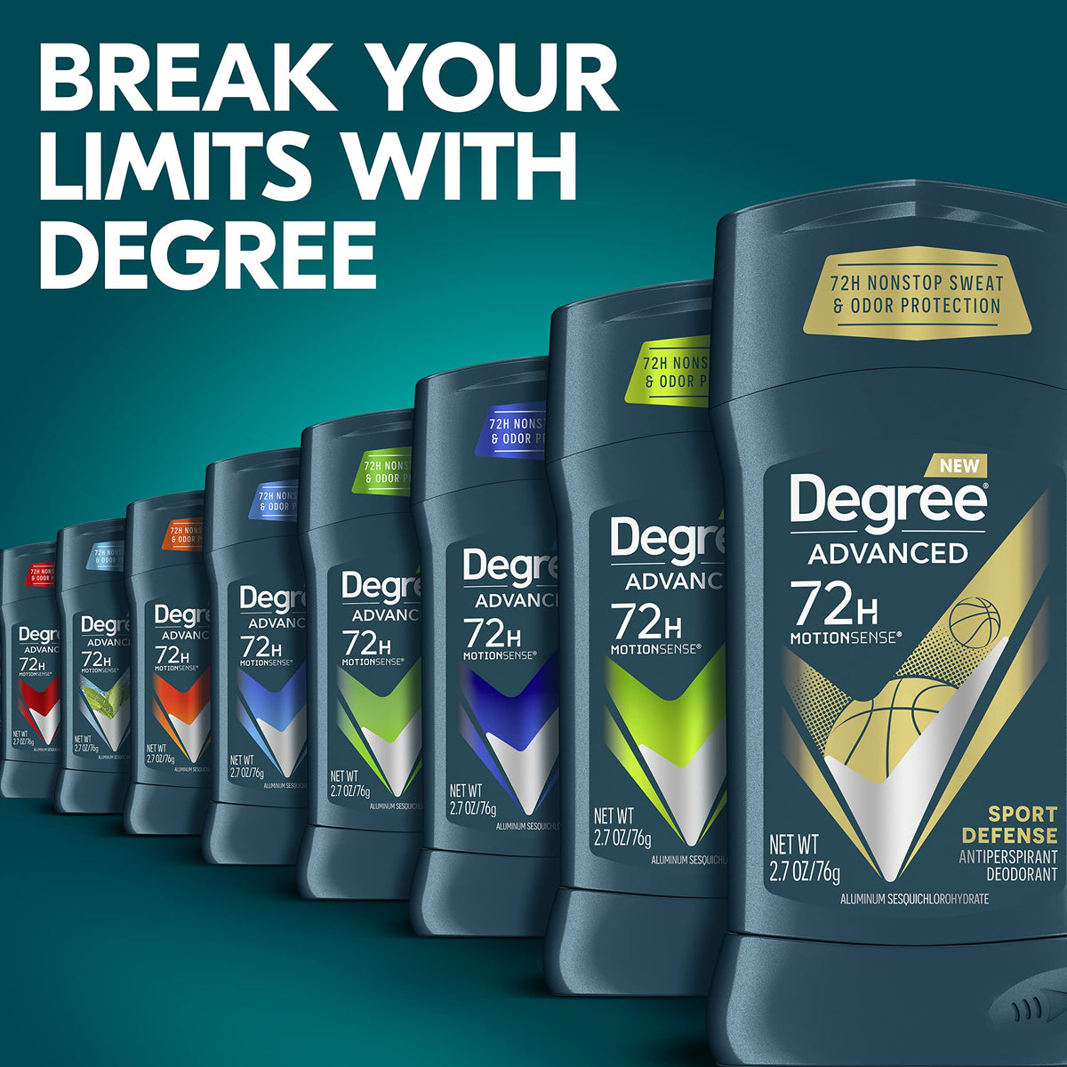 Degree Advanced Antiperspirant Deodorant Sport Defense packaging