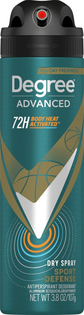 Degree Antiperspirant Deodorant Dry Spray Sport Defense 141g front view