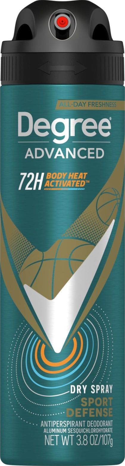 Degree Antiperspirant Deodorant Dry Spray Sport Defense 141g front view
