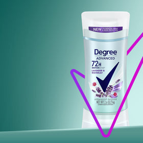 Degree Antiperspirant Deodorant Lavender & Waterlily close-up of stick