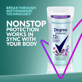 Degree Antiperspirant Deodorant Lavender & Waterlily side view