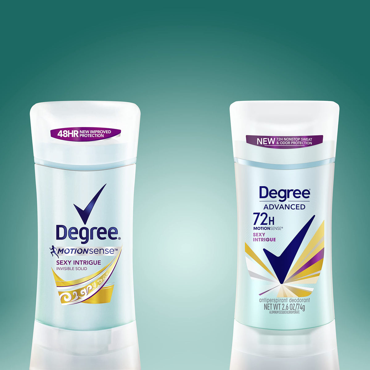 Degree Antiperspirant Deodorant Sexy Intrigue packaging side view