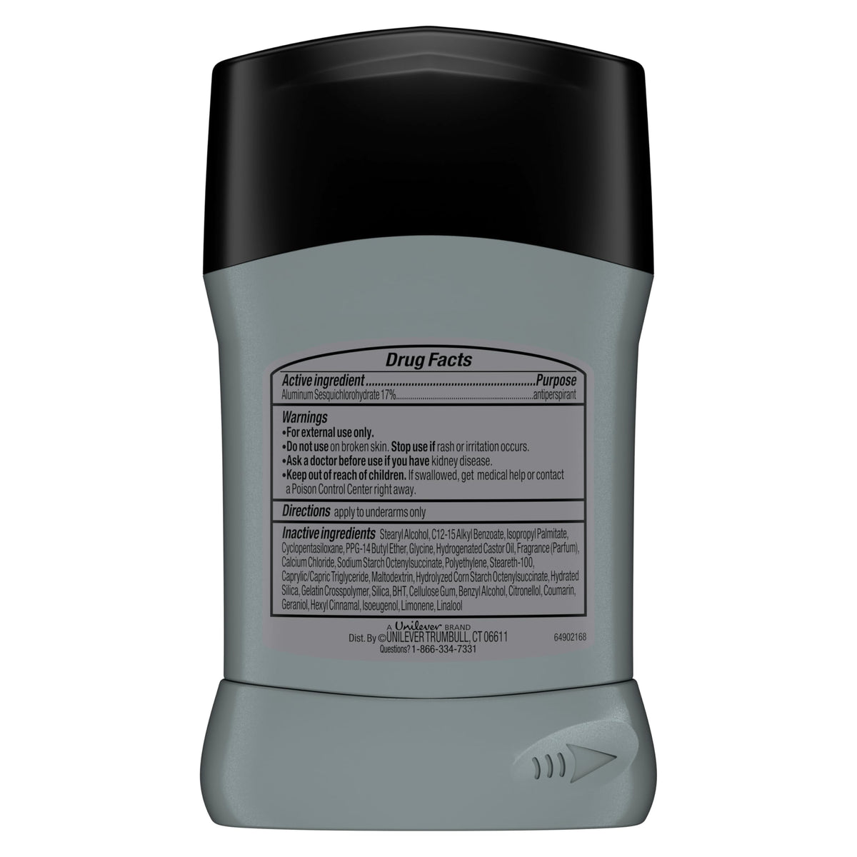 Degree Clinical Antiperspirant Deodorant Cool Rush 1.6 oz side view