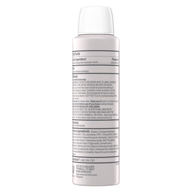 Degree Clinical Antiperspirant Deodorant Dry Spray 3.8 oz back view