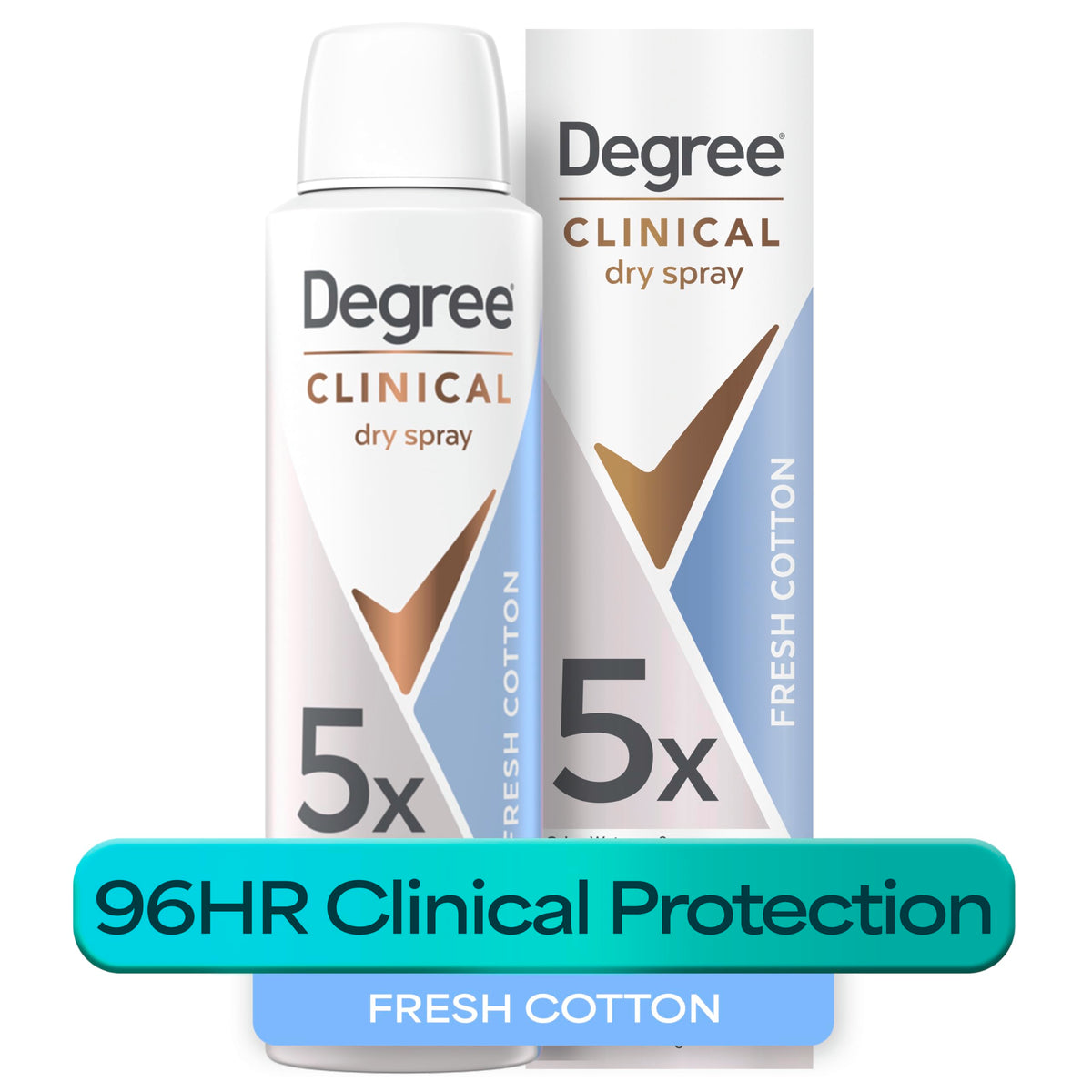 Degree Clinical Antiperspirant Deodorant Dry Spray Fresh Cotton spray nozzle