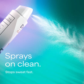 Degree Clinical Antiperspirant Deodorant Dry Spray with gym gear