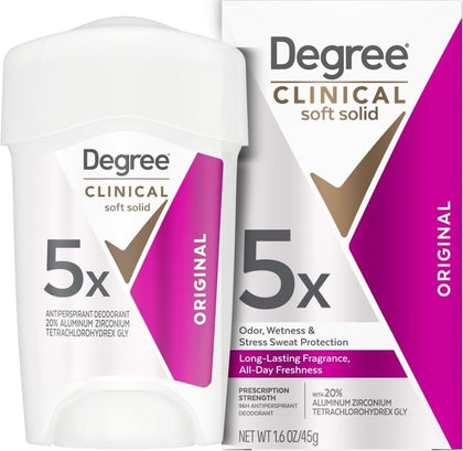 Degree Clinical Antiperspirant Deodorant Soft Solid front view