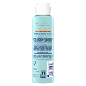 Degree deodorant spray bottle side view showing 4 oz size
