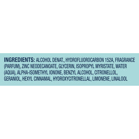 Degree deodorant spray with citrus fruits for fresh scent
