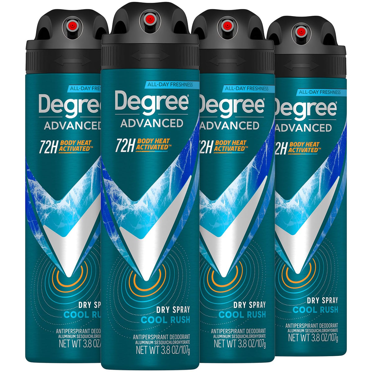 Degree Men Advanced Dry Spray Antiperspirant Cool Rush front view