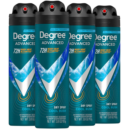Degree Men Advanced Dry Spray Antiperspirant Cool Rush front view
