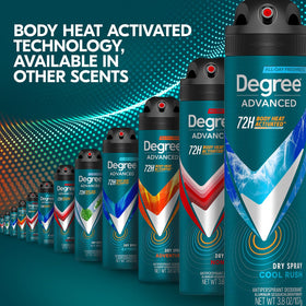 Degree Men Advanced Dry Spray Antiperspirant Cool Rush ingredients list