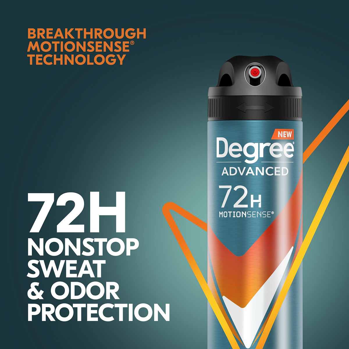 Degree Men Adventure Antiperspirant Deodorant Dry Spray with cap off