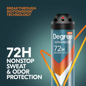 Degree Men Adventure Antiperspirant Deodorant Dry Spray with cap off