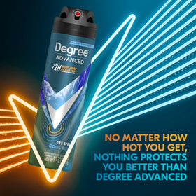 Degree Men Antiperspirant Deodorant Dry Spray Cool Rush back view