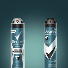 Degree Men Antiperspirant Dry Spray can back view