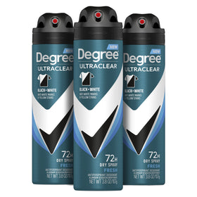 Degree Men Antiperspirant Spray Black + White 3 Count front view
