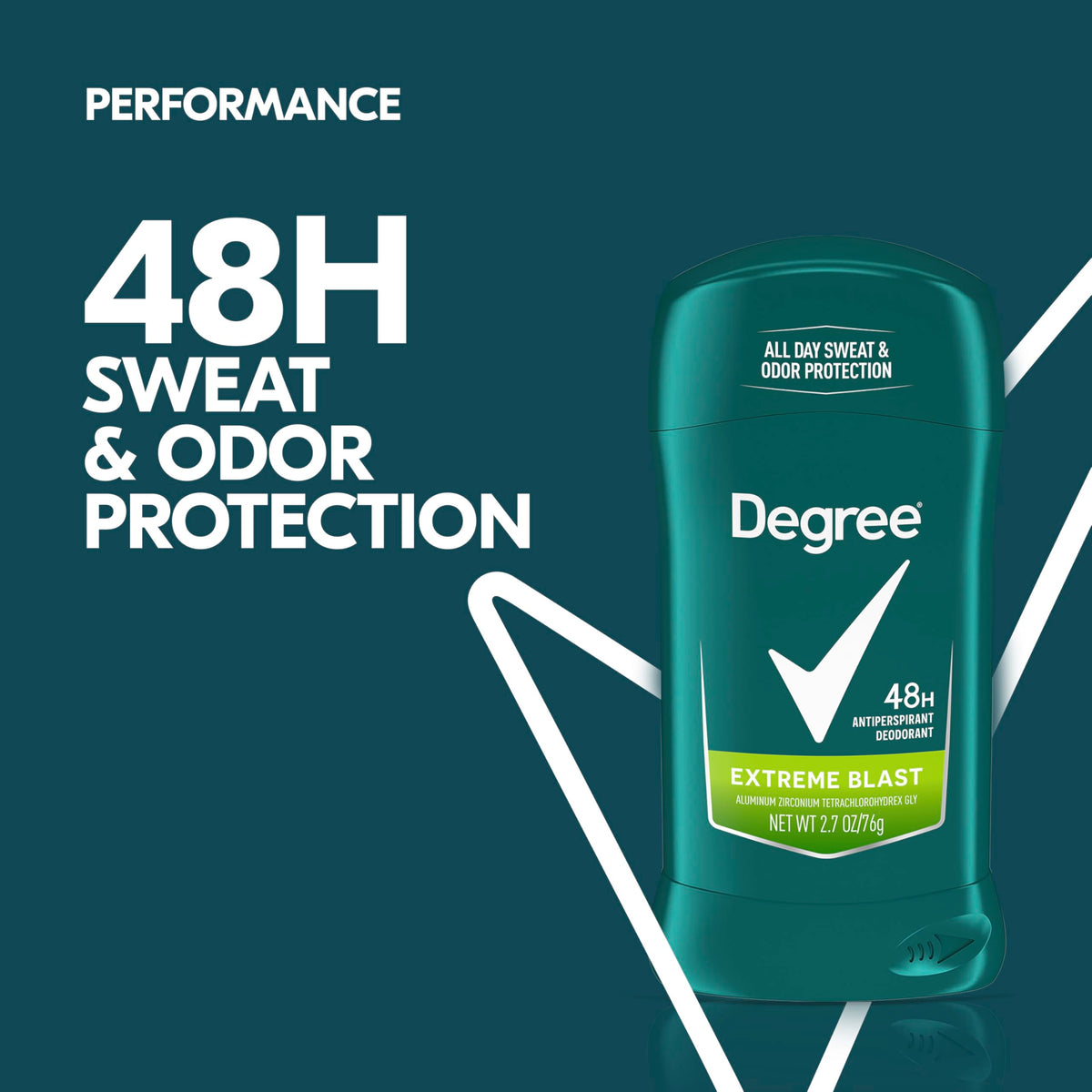 Degree Men Extreme Blast Antiperspirant Deodorant back view