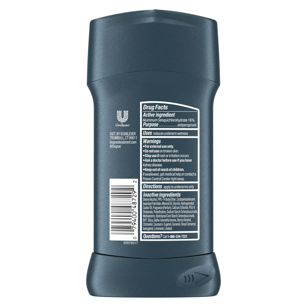 Degree Men Nonstop Antiperspirant Deodorant 2.6 oz packaging