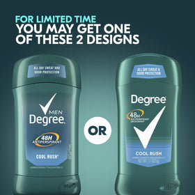 Degree Men Original Antiperspirant Deodorant Cool Rush packaging