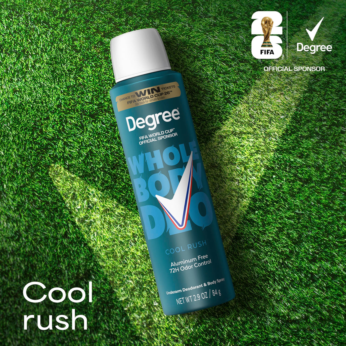 Degree Men's Whole Body Deodorant packaging side view