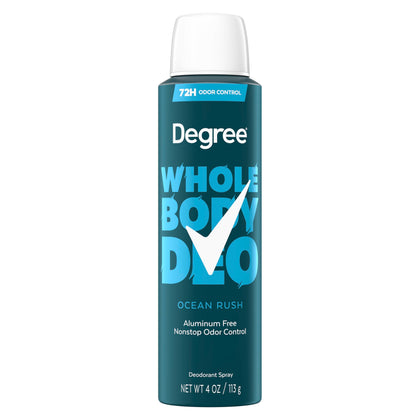 Degree Men Whole Body Deodorant Spray front view Ocean Rush scent