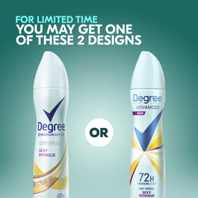 Degree Sexy Intrigue Antiperspirant Deodorant Dry Spray back view