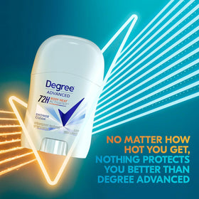 Degree Shower Clean Antiperspirant Deodorant Stick in a travel bag
