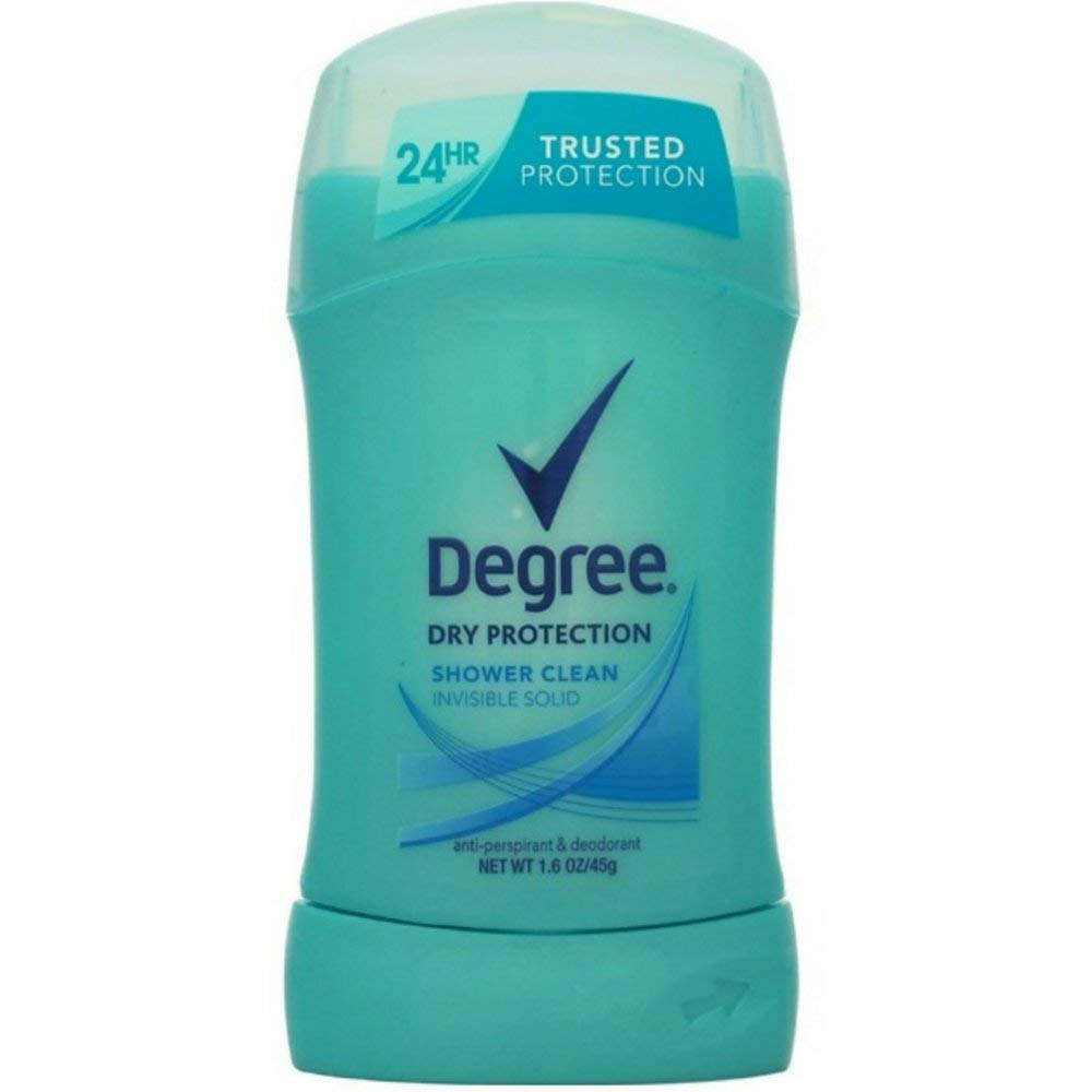 Degree Shower Clean Dry Protection Antiperspirant Deodorant Stick 1.6 oz front view