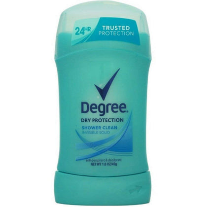 Degree Shower Clean Dry Protection Antiperspirant Deodorant Stick 1.6 oz front view