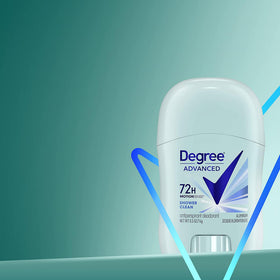 Degree travel deodorant sticks arranged neatly
