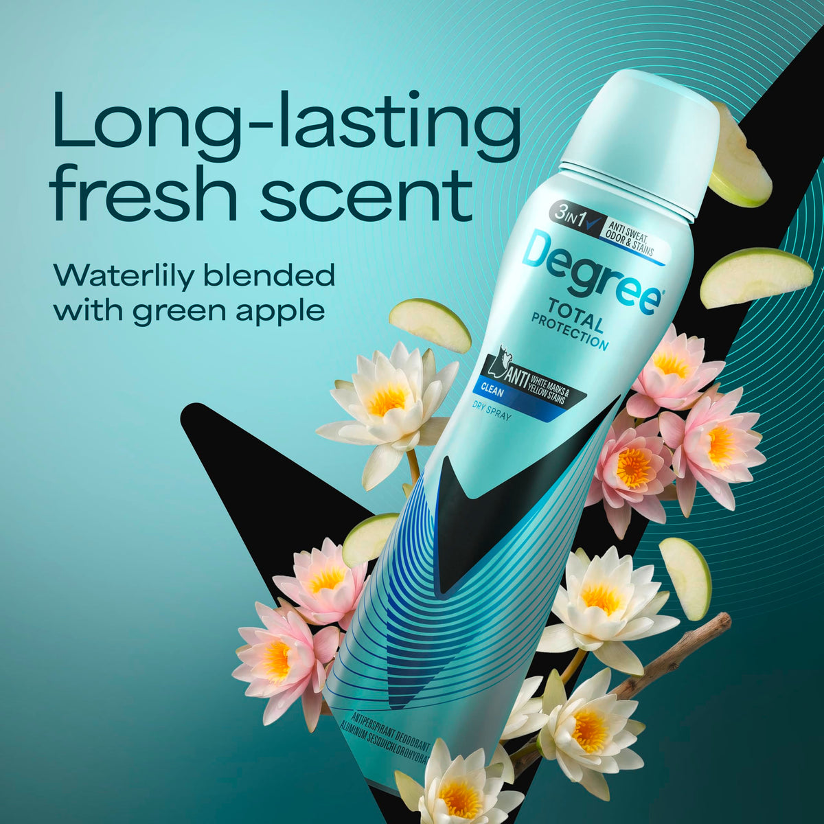 Degree UltraClear Antiperspirant Deodorant Dry Spray in lifestyle setting
