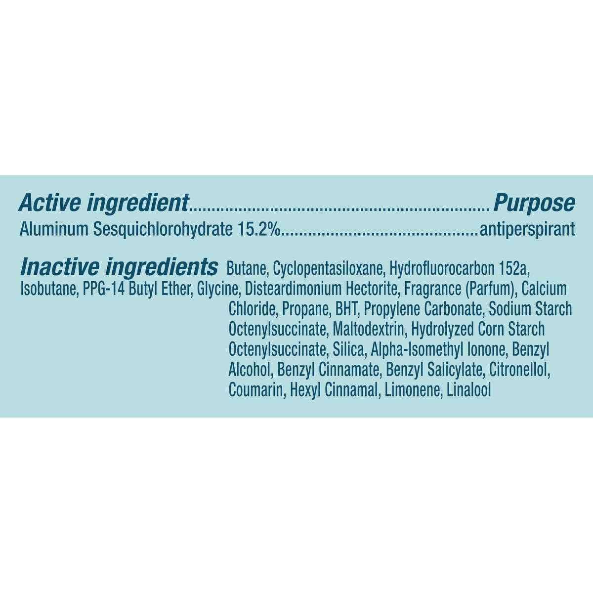Degree UltraClear Antiperspirant Dry Spray application demonstration