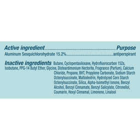 Degree UltraClear Antiperspirant Dry Spray application demonstration