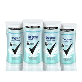 Degree Women's UltraClear Black+White Antiperspirant 4-Pack front view