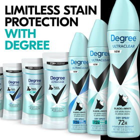 Degree Women's UltraClear Black+White Antiperspirant packaging
