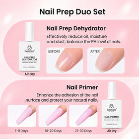 Dehydrator and primer included in nail tips kit