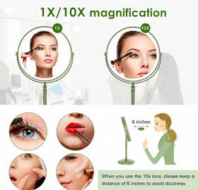 DEIOVWXS Makeup Mirror 360-degree rotation feature