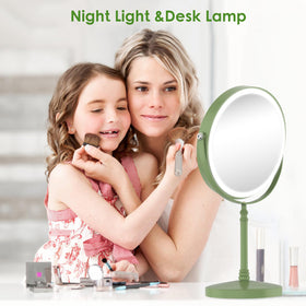 DEIOVWXS Makeup Mirror close-up of LED lights