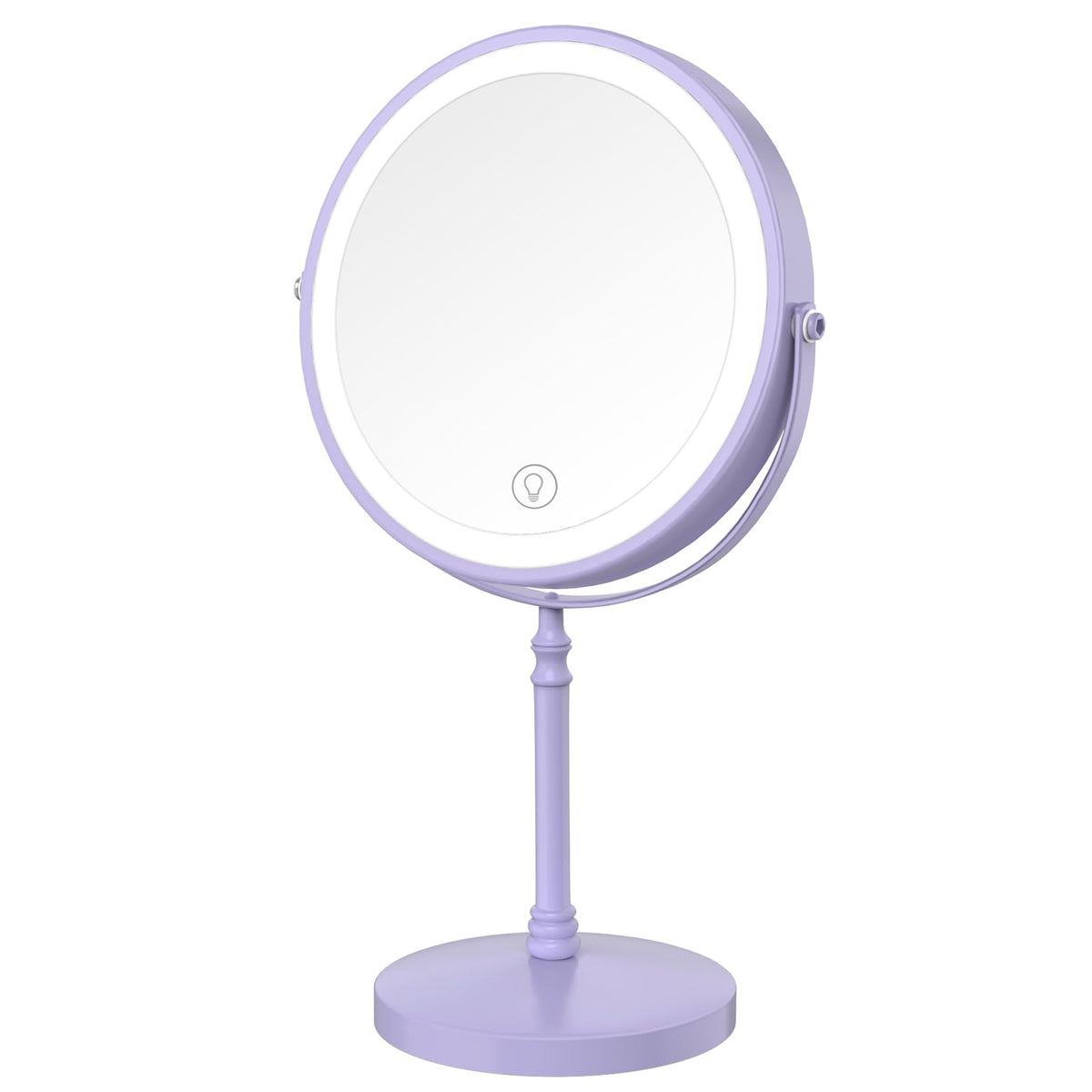DEIOVWXS Makeup Mirror front view with LED lights