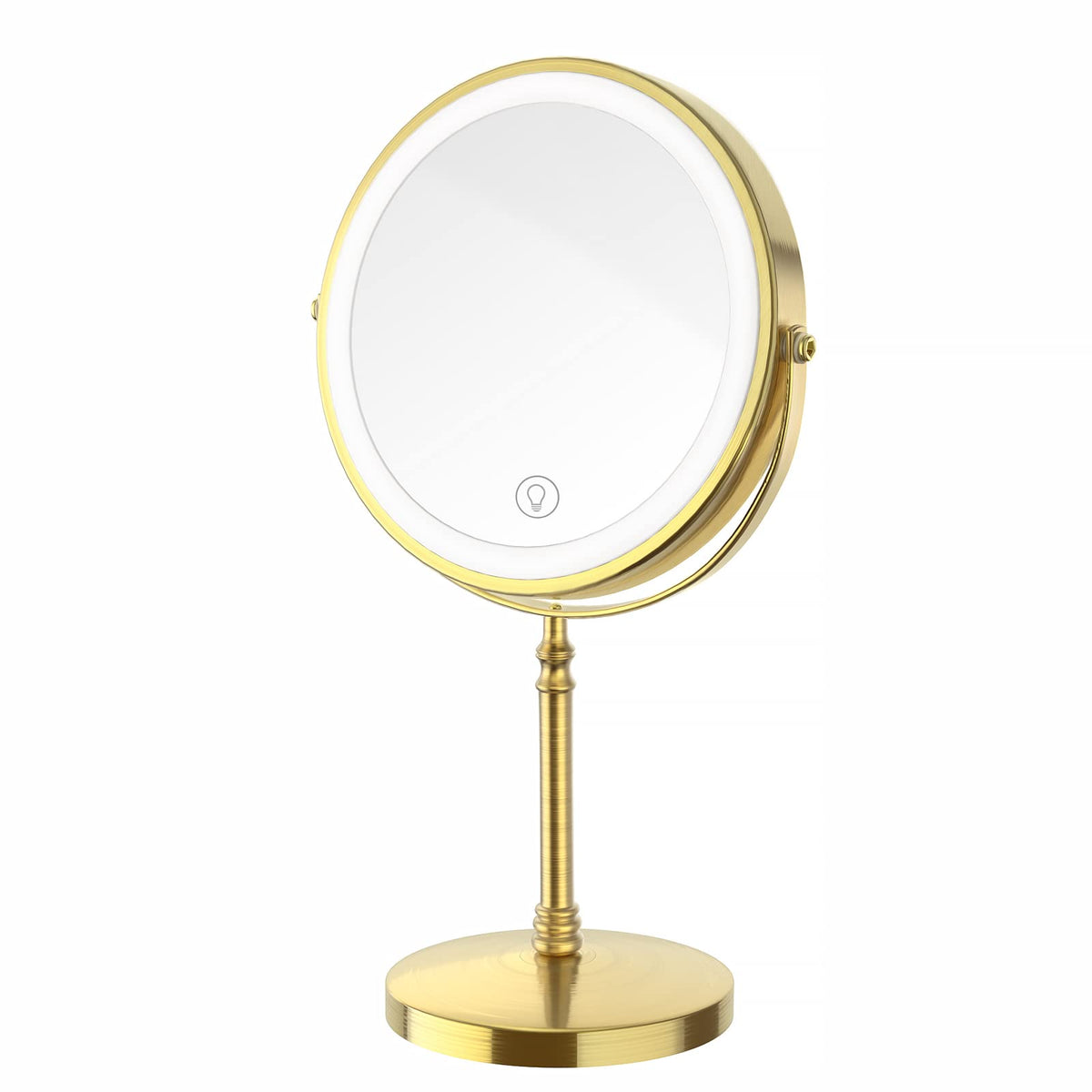 DEIOVWXS Makeup Mirror front view with LED lights